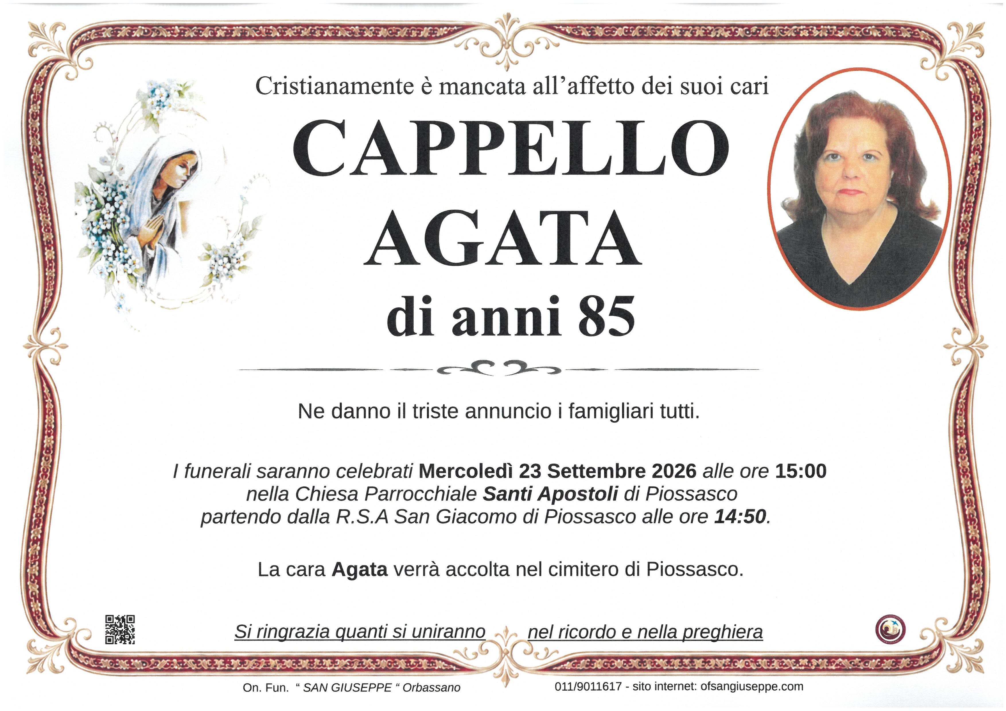 CAPPELLO AGATA
